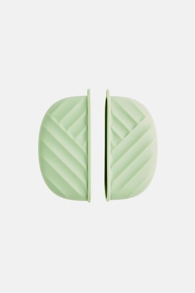 NANETTE LEPORE 2 Pcs Silicone Assist Hot Pan Handle Holder, Sage Green