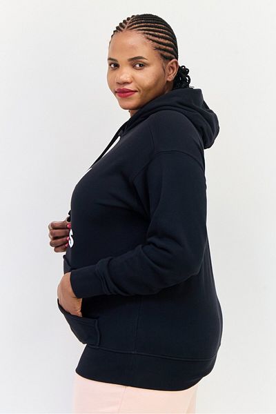adidas Women Plus Size Long Sleeves Outdoor Hoodie, Black