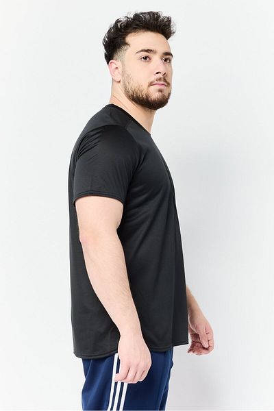 adidas Men Sportswear Fit Short Sleeves Running T-Shirt, Black