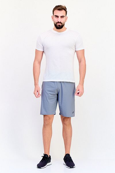 Giordano G-Motion Men Sportswear Fit Training Shorts, Light Grey