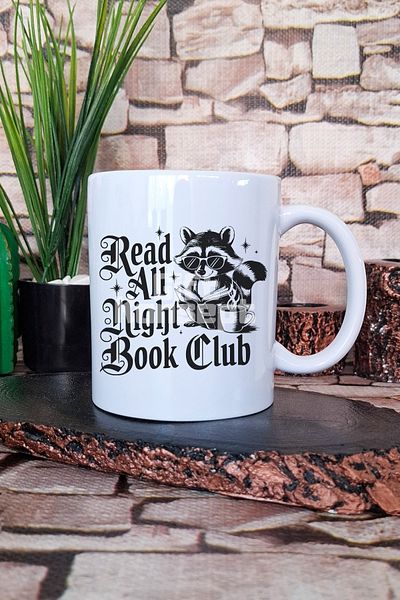giftkonsept Members Only Anti Social Book Club Printed Book Club Gift Printed Mug Cup