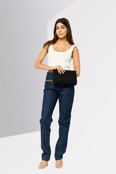 Gant Women Regular Fit Solid Non Stretchable Denim Jeans, Navy