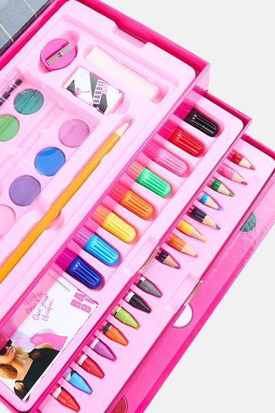 Barbie Coloruing Case, Pink