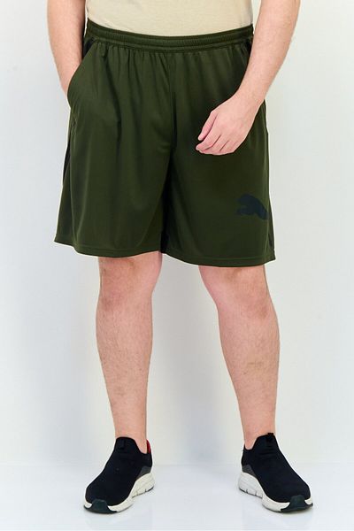 Puma Men Sportswear Fit Training Shorts, Dark Olive