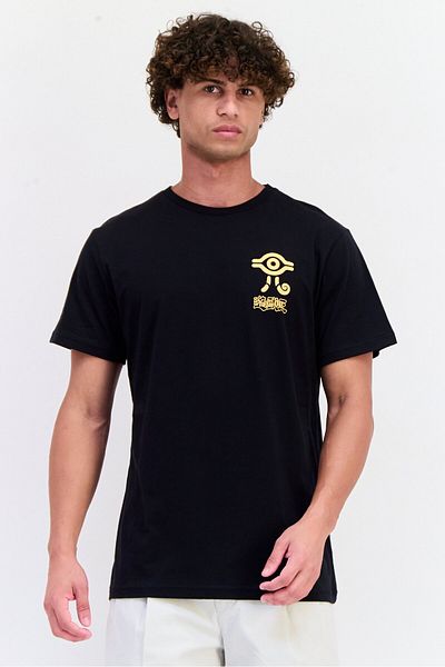 Funko Men Crew Neck Short Sleeve Graphic T-shirt, Black