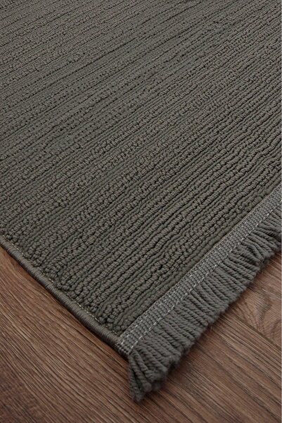Trend Home Turgut Halı Bohem İskandinav Antrasit Püsküllü Yumuşak Doku Modern...