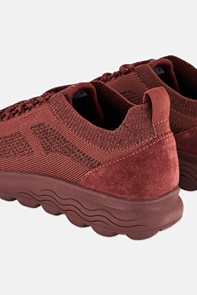 Geox Women Spherica Lace Up Casual Shoes, Dark Brown