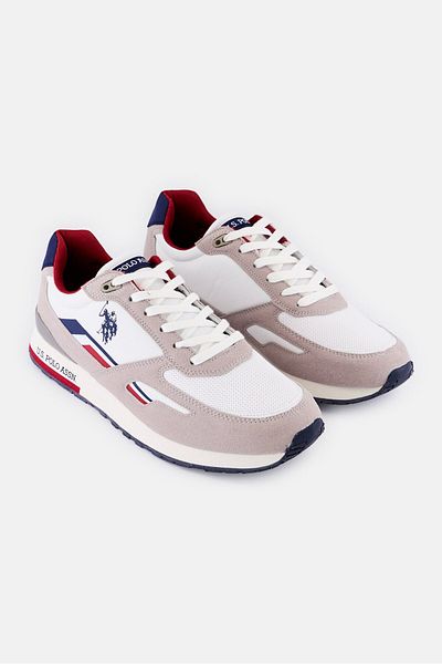 U.S. Polo Assn. Men Eco Suede-Textile Lace Up Casual Shoes, Multicolor