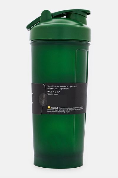 Tapout Fitness Shaker Bottle 1000ml, Dark Green