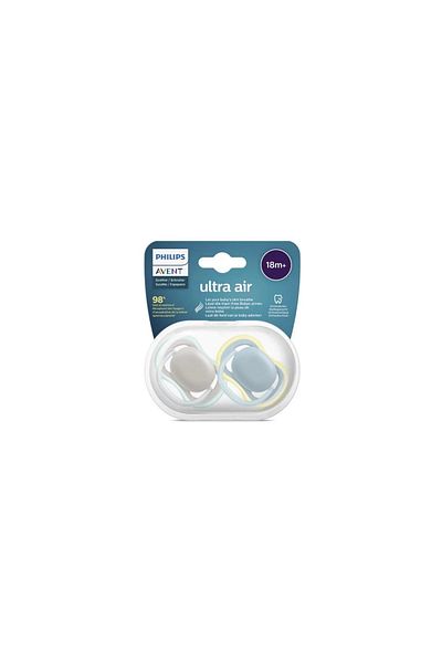 Philips Avent Suzeta ortodontica PHILIPS AVENT Ultra Air SCF349/01, 18 luni+, 2 buc, multicolor