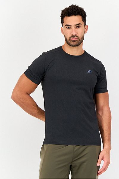 Giordano G-Motion Men Sportswear Fit Short Sleeve Outdoor T-Shirt, Dark Grey