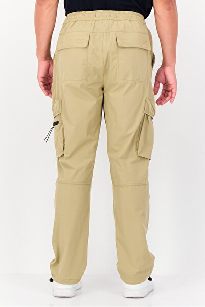CELIO Men Regular Fit Solid Cargo Pants, Khaki