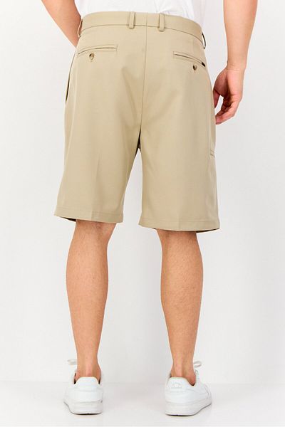 Greg Norman Men Solid Chino Shorts, Tan