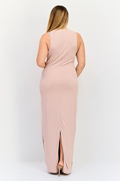 Bebe Women Solid Maxi Dress, Pink