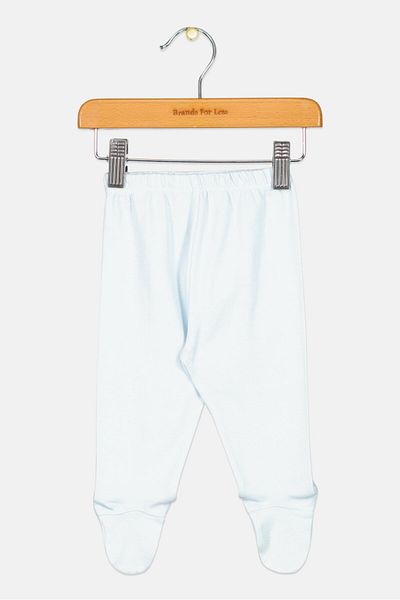 Fox Toddlers Girl Plain Pull On Footed Pants, Sky Blue