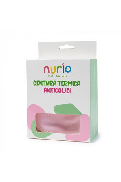 Nurio Centura Termica Anticolici cu Gel - Roz - Nurio
