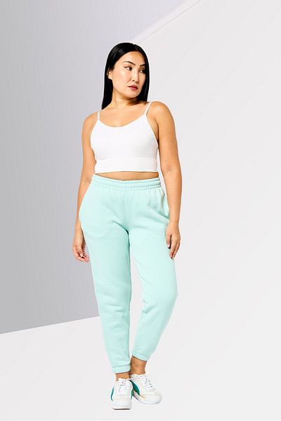 Lacoste Women Regular Fit Embroidered Logo Sweatpants, Mint Green