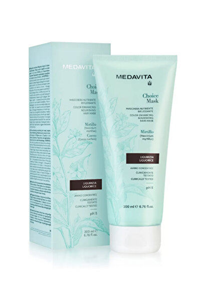 MEDAVITA Masca de Par Coloranta Liquorice (Lemn Dulce) 200ml