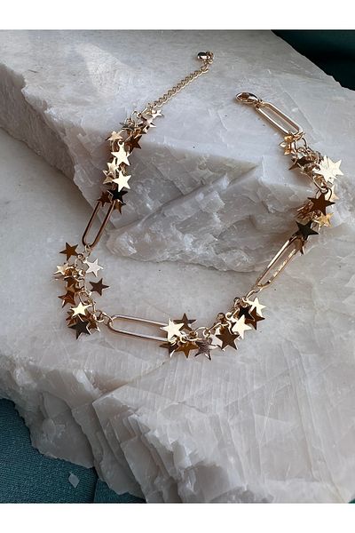 NFS BUTİK Multi Star 316L Steel Ysx Anklet