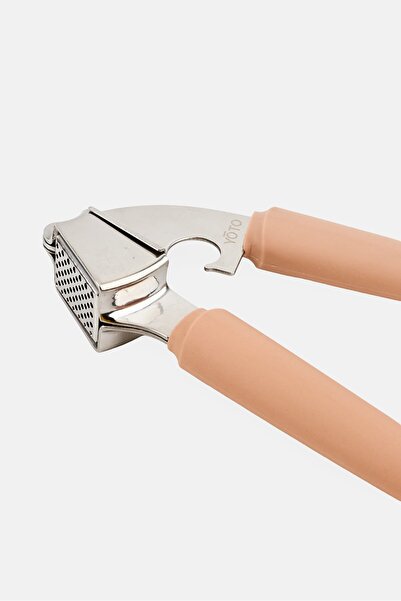 YOTO Stainless Steel Garlic Press, Peach