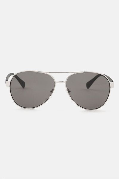Calvin Klein Men CK19316S Aviator Sunglasses, Silver