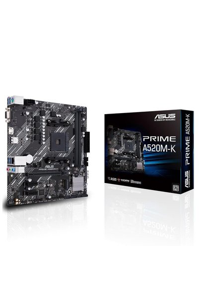 ASUS PRIME A520M-K, 2xDDR4, 1x M.2, D-SUB, HDMI, AM4 Soket Anakart