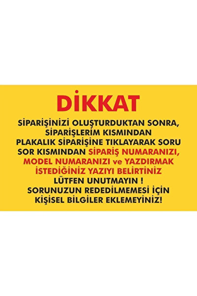 Parker Otomotiv A.Ş IŞIKLI LED PLAKALIK