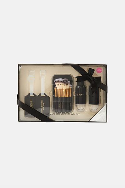 ISAAC MIZRAHI Ultimate travel Essential Set, Black