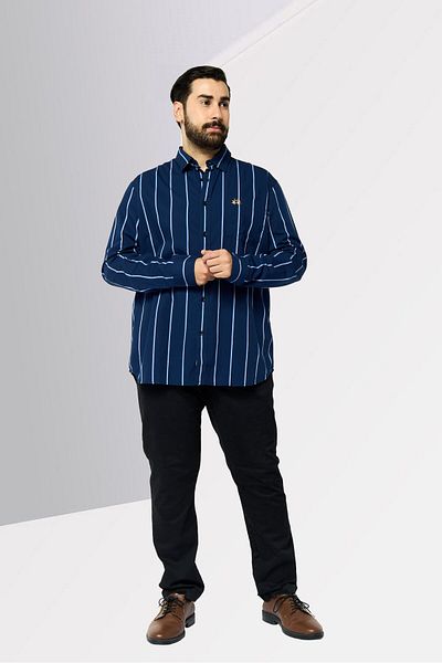 La Martina Men Regular Fit Long Sleeves Stripe Casual Shirt, Multicolor