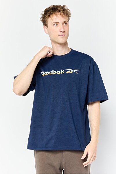 Reebok Men Sportswear Fit Short Sleeve Outdoor T-shirts, Navy