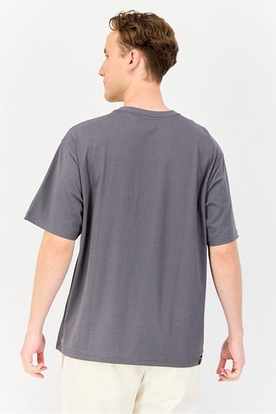 Giordano x Fufu Men Crew Neck Short Sleeves Graphic Print T-Shirt, Grey