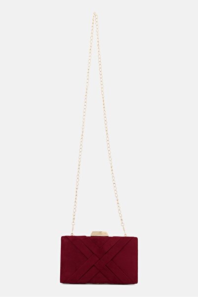 Lavie حقائب كلاتش نسائية يومية صلبة، لون عنابي