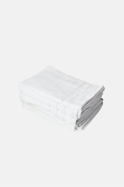 Kathy Ireland 6 Pieces Textured Towel Set, White