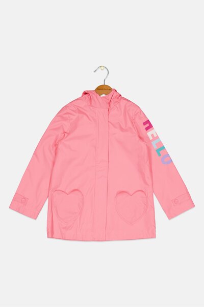 Carter's Kids Girls Graphic Print Rain Jacket, Pink