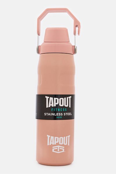 Tapout Fitness Stainless Steel Vacuum Insulated Water Bottle 700ml, Pink