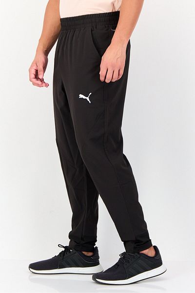 Puma Men Sportswear Fit Brand Logo Training Jogger Pants, Black