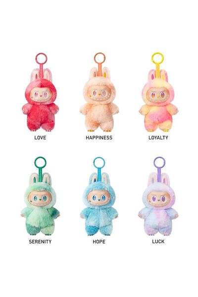 NEXTLY Set 5 x Jucarie de plus NEXTLY, blindbox, produs surpriza, tip LABUBU BIG INTO ENERGY, pop mart,15cm