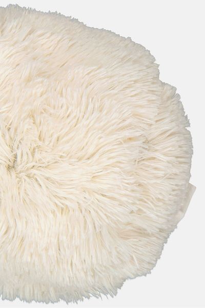 VCNY Home Textured Shaggy Pillow 17 H x 71 D cm, Off White