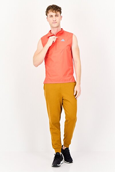 adidas Men Sportswear Fit Sleeveless Running Vest, Bright Red