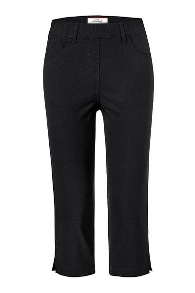 Tchibo Women Slim Fit Solid 3/4 Pants, Black