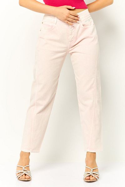 Stella McCartney Women Regular Fit Washed Stretchable Denim Jeans, Light Pink
