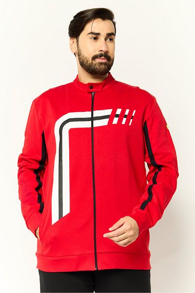Scuderia Ferrari Men Sportswear Fit Training Track jacket, Red