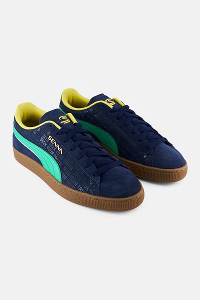 Puma Men Lace Up Ayrton Senna Lace Up Shoes, Navy
