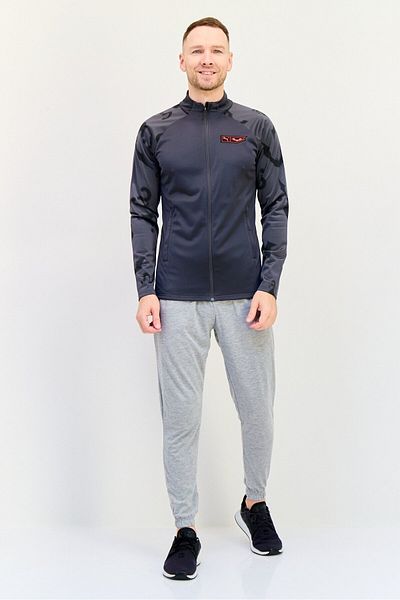 Puma Men Sportswear Fit Long Sleeve Training Sweatshirt, Dark Grey