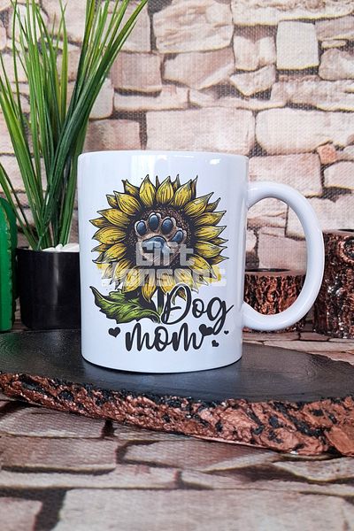 giftkonsept Dog Mom Figured Dog Mom Dog Lover Gift Printed Tea Coffee Presentation Mug Cup