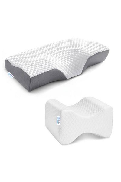 BETTER POSTURE Orthopedic cervical pillow Lite and orthopedic knee pillow Pro package