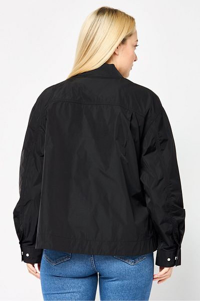 Lacoste Women Brand Logo Parka Jacket, Black