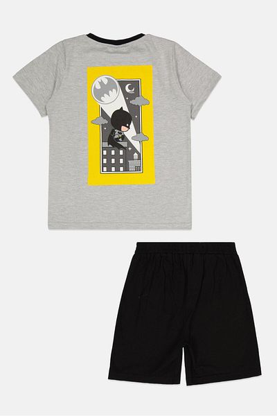 DC x Batman Kids Boy Crew Neck Short Sleeves Graphic Print T-Shirt And Short, Multicolor