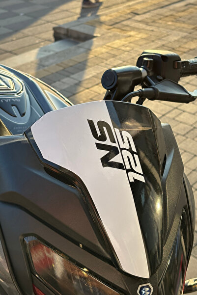 Banxtre BAJAJ NS125 için Beyaz Renk Kafa Drenajı için Sticker
