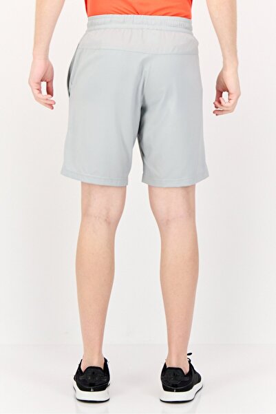 Reebok Men Sportswear Fit Brand Logo Running Shorts, Grey